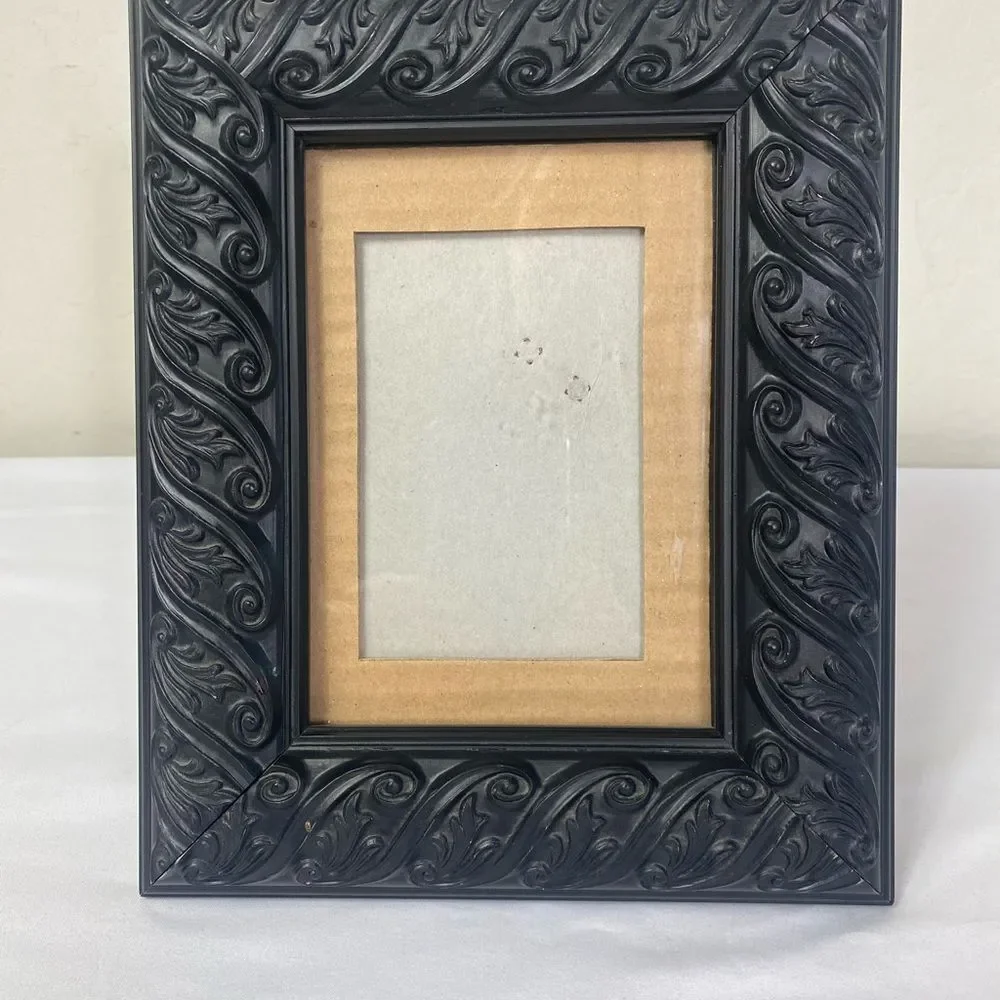 Elegant Dark Brown Ornate Picture Frame 5x7 photo